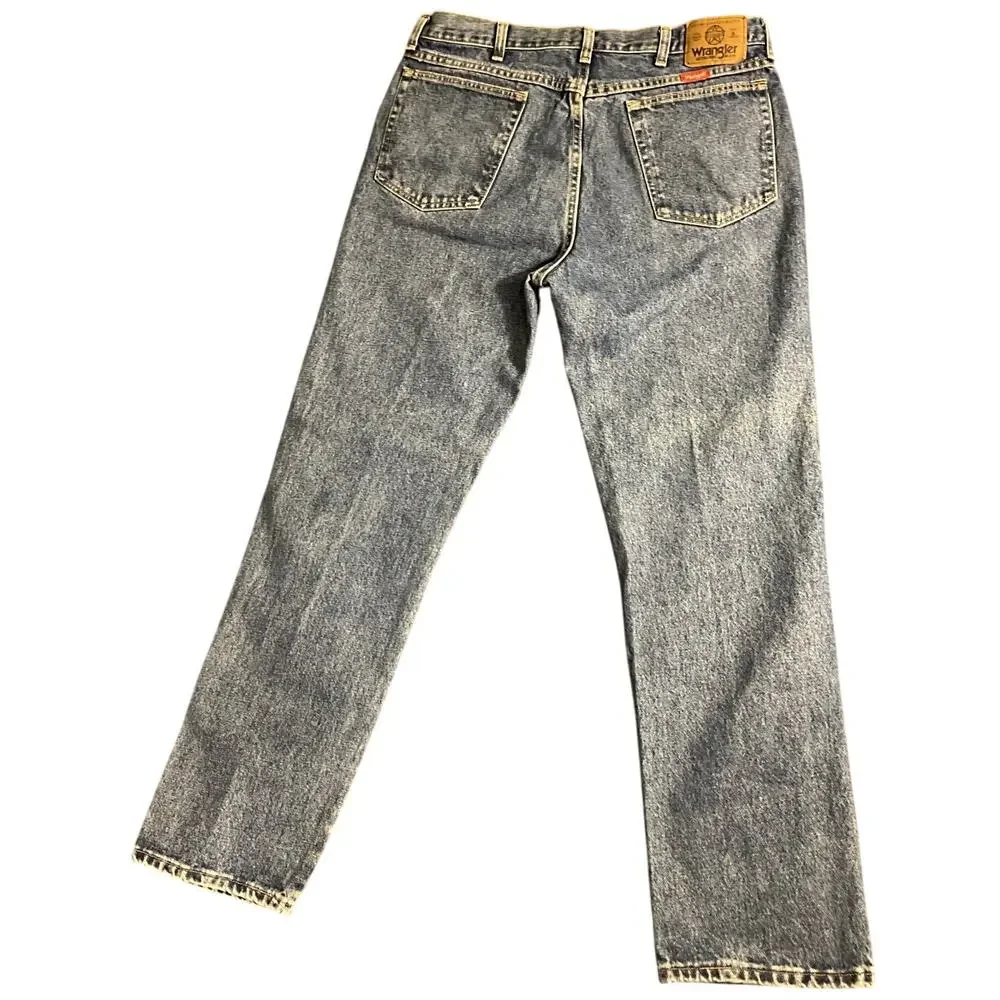 Wrangler Men's Jeans Regular Fit Straight Leg Size 36X32 Made in USA- (F86-039)